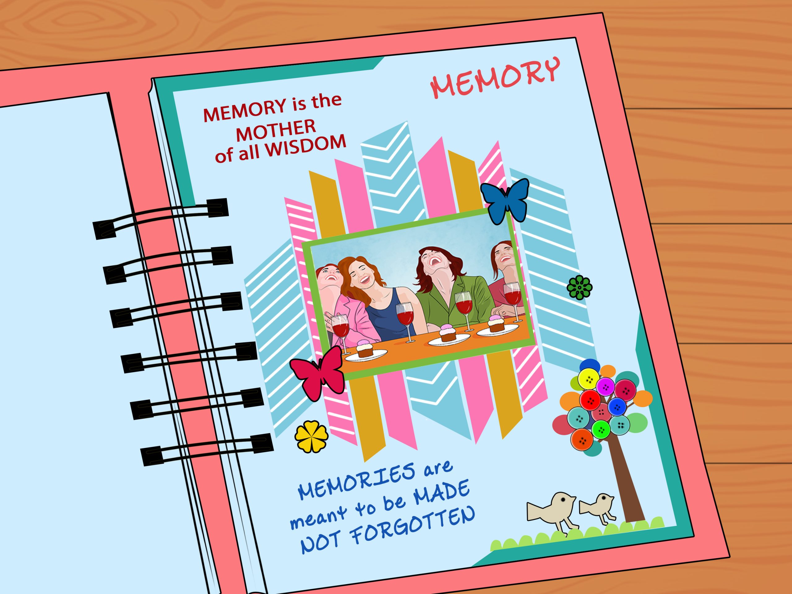 Membuat Scrapbook “Surat Terbuka untuk Versi Lama Diriku”
